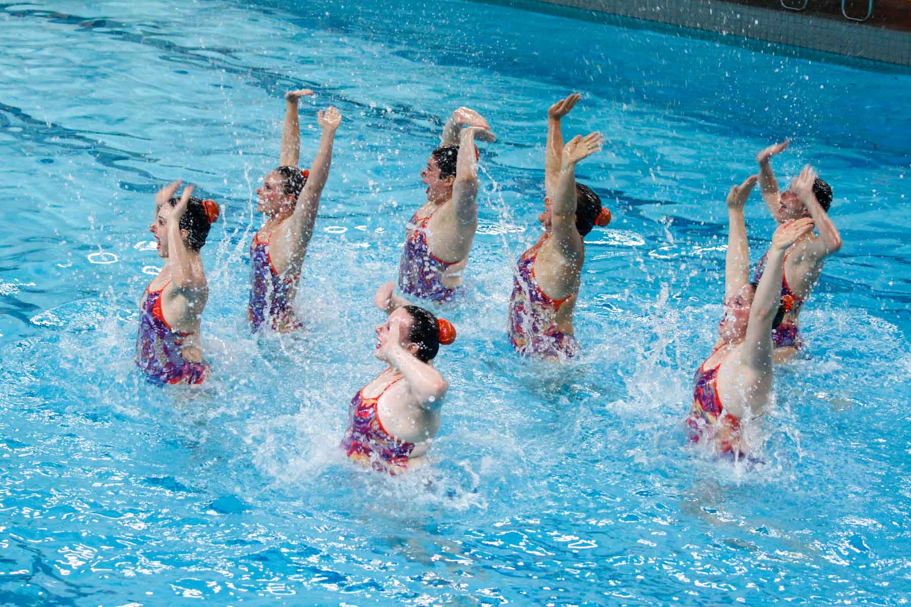 Joe Fresh team during their Provincials free routine. Photo: Bruce Inch